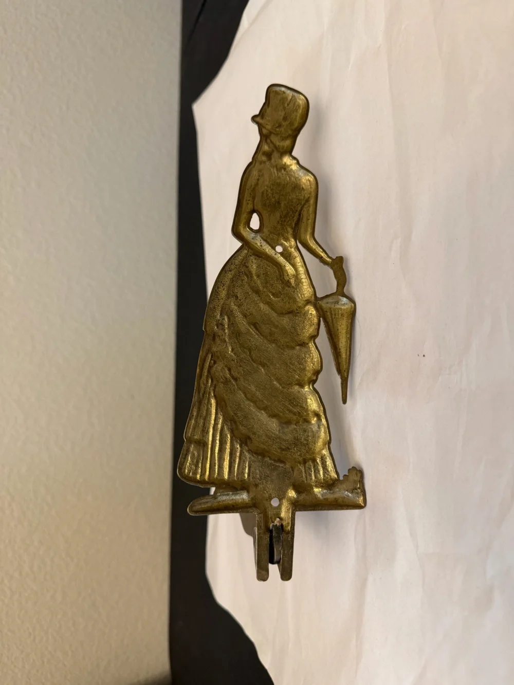 brass valet clothes holder ornate victorian